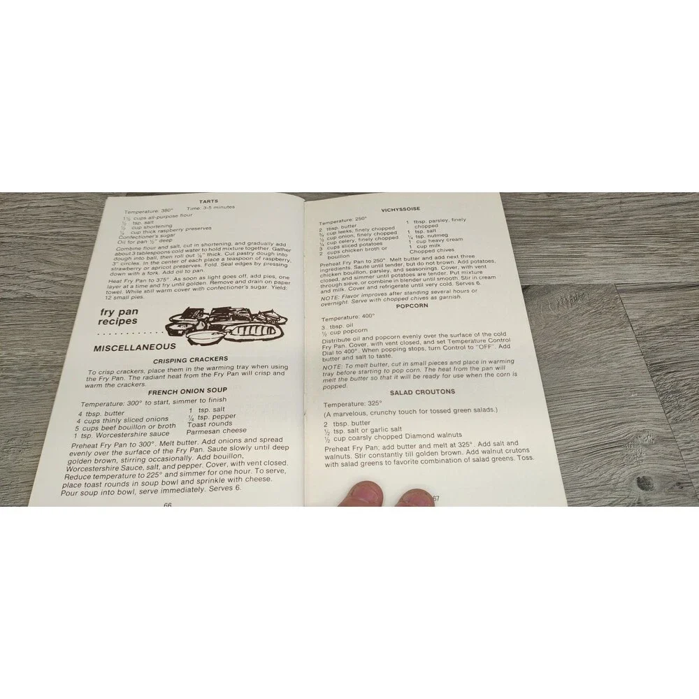 Hoover Fry Pan Broiler Lid Instructions & Tested Recipes 1973 Cookbook